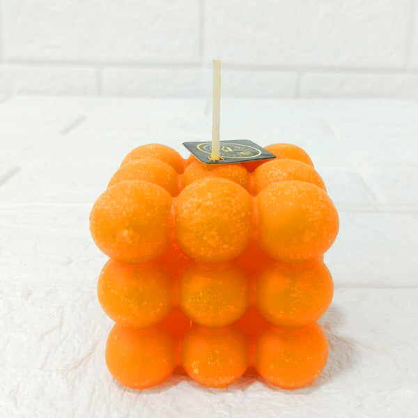 Di0307 Bubble Cube Candle (Multicolour) – Modern Decorative Scented Wax Candle