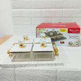 Di0190 Rishabh Super Rafel Deluxe 4 Multipurpose Container Set with Tray
