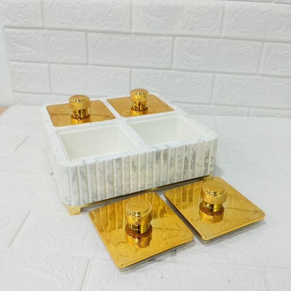 Di0184 Rishabh Super Voltage 4 Multipurpose Container Set – Stylish & Trendy Airtight Square Storage
