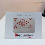 AM5634 Round Shape Light Maroon Color Bright Bindi Tikali Sticker With Bindiya Tikka Giftable Forehead Skin Friendly Glue Traditional For Womens & Girls