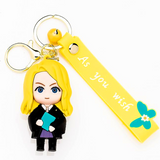 AM5645 3D Cartoon Characters Silicone Keychain- Multidesign