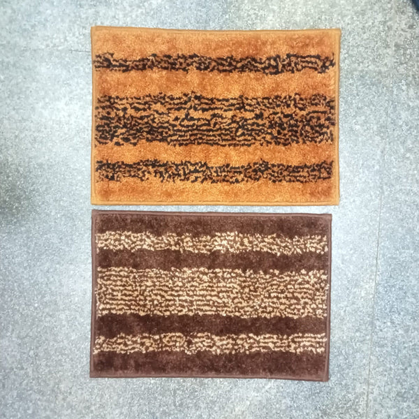 AM5849 Lining Print Microfiber Home Decor Door & Bathmats (RG, 13x19 inch) Multicolour