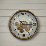 AM5948 Black Gear Wall Clock with Industrial Design