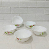 Di0230 Cello Opalware Imperial Rose Veg Bowl Set – 6 Pcs (11.2 cm)