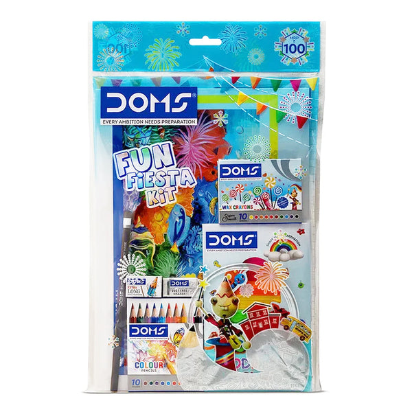 AM6101 Doms fun fiesta Kit - Perfect Value Pack - Kit For School Essentials - Gifting Range For Kids