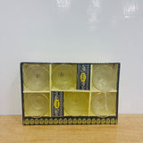A07859 Moka 6 Pcs Exclusive Glass Bowl Set with Gold Rim