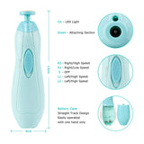 1223 Electric Baby Nail Trimmer with Grinding Heads for Newborn Infant and Toddler