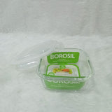 AM6194 Borosil Klip N Store Square Glass Container - 800 ml with Air Tight Lid