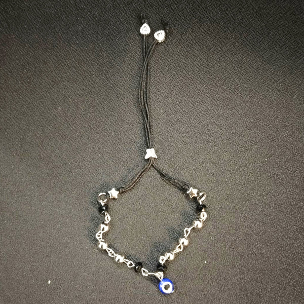 AM5878 Black Thread Evil Eye Anklet for Women & Girls - Pack of 1
