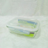 AM6201 Borosil Klip N Store Rectangular Glass Container - 1.04 Ltr with Air Tight Lid