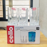 AM5689	Cello Estonia Glass 310ml - 6pcs set