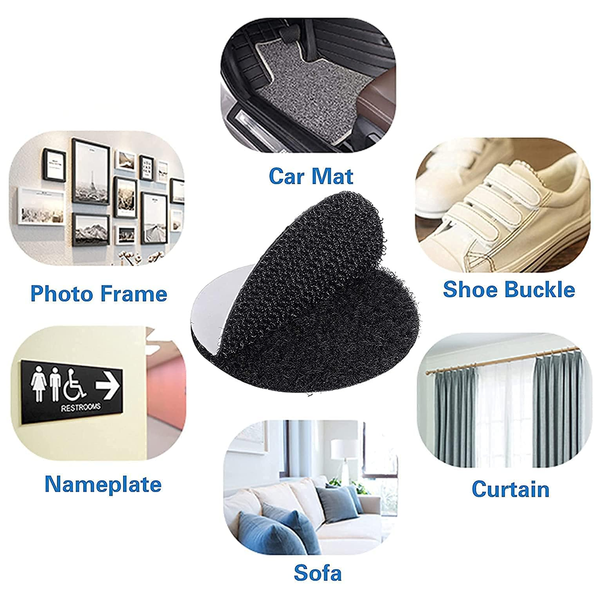 AM6714 Multipurpose Double Sided Round Velcro Tape Dots - (Pack Of 5pc)