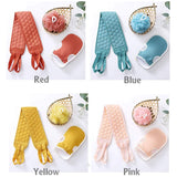 AM5638 3 PCS Bathing Exfoliating Set (MultiColour) - Back Scrubber exfoliating gloves - Easy to clean For Men And Women (Set of 1)