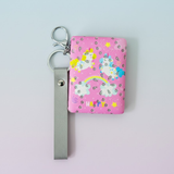 AM0877 Pocket Mirrors, Unicorn Design Portable Folding Travel 2-Sided Make up Magnifying Compact Mirror
