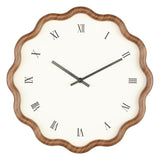 AM6522 Modern Scalloped Edge Wall Clock – Minimalist Floating Dial Design - 1pc