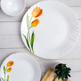 AM5754 Cello Opalware Imperial Collection Dinner Set, 19 Pieces - (Navy Blue & Vinea Designs)