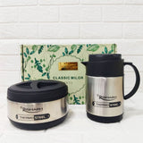 Di0177 Rishabh Classic Milor Thermo Steel casserole & Jug Gift Set - 2 pcs