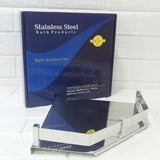 AM6062 Stainless Steel Heavy Corner Bathroom Shelf Bimand Style - (9x9 Inch)
