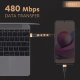 AM5884 Duracell Usb Type C To Type C USB Cable 4A(60W) - 3.9 Feet(1.2M)