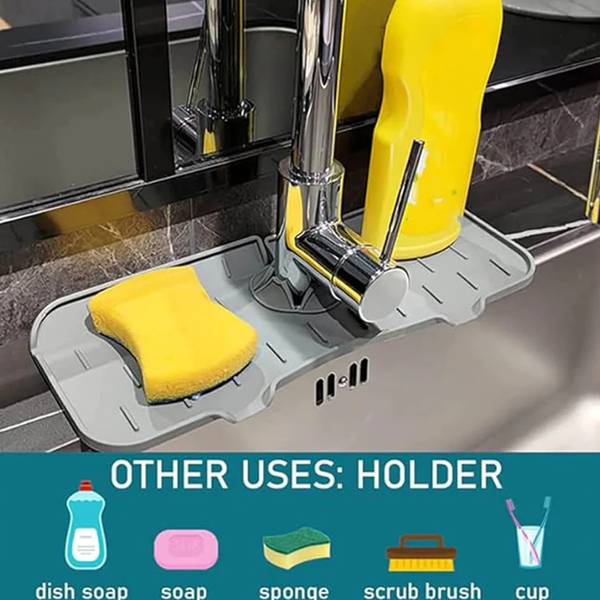 18814 Silicone Sink Faucet Pad / Mat (1 Pc / 33x12 Cm)