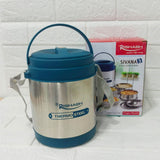 Di0174 Rishabh Sivana 3 Thermo Steel Lunch Box with Virgin Plastic Outer Case