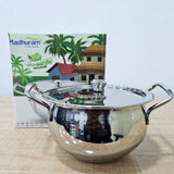 AM6004 Madhuram Stainless Steel Coconut Handi with Lid – Size 1