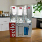 AM5693 Cello San Oasis Glass 290ml- 6pcs set