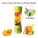 0138 MULTI-PURPOSE PORTABLE USB ELECTRIC JUICER 6-BLADES, PROTEIN SHAKER, BLENDER MIXER CUP (380 ML)