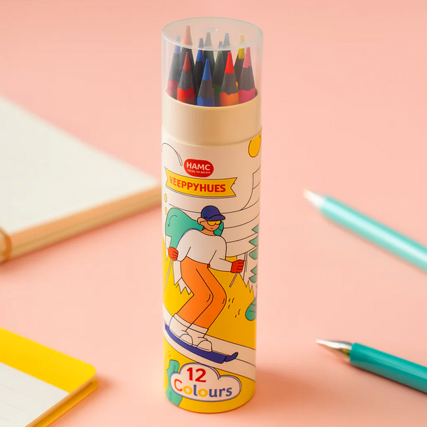 AM6317 12 Pcs Coloring Pencils Set - Color Pencil for Kids