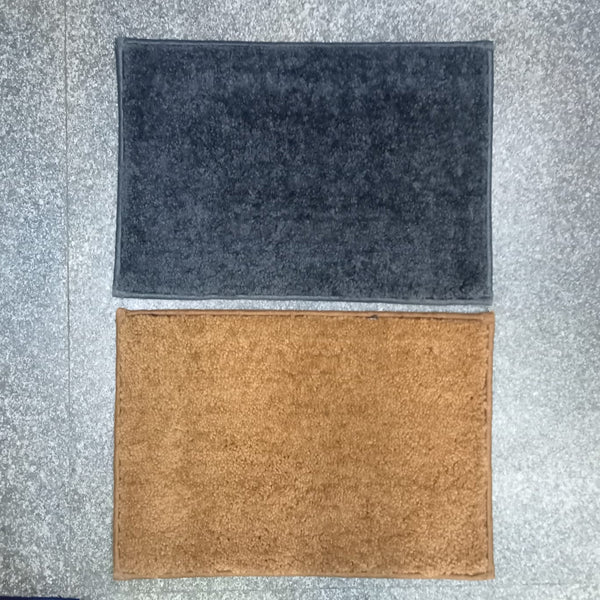 AM5847 Cotton Soft Microfiber Door & Bath Mat (RG 13X19 Inch) Multicolour