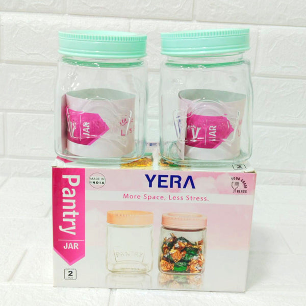 Di0198 Yera Pantry Glass Jars – Set of 2