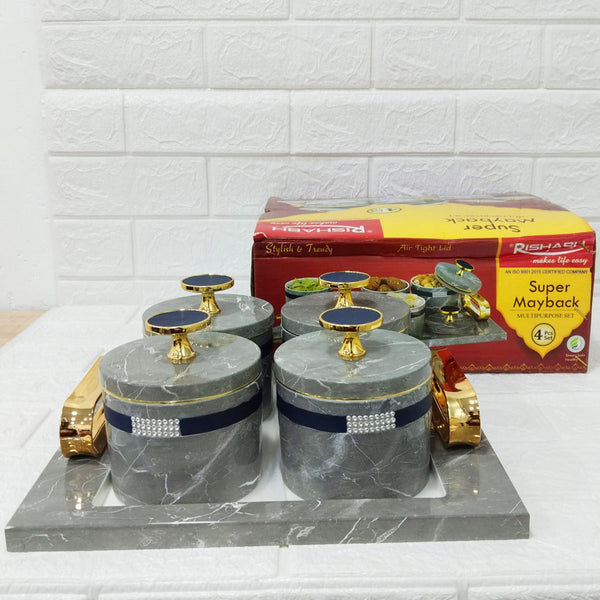 Di0182 Rishabh Super Mayback 4 Multipurpose Set | Premium Storage & Serving Containers