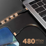 AM5885 Duracell USB Type C To Lightning Apple Certified (Mfi) Braided Sync & Charge Cable - 3.9 Feet (1.2M)