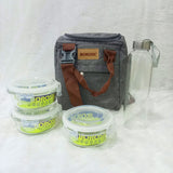 AM6173 Borosil Pro Round Glass Lunch Box Set