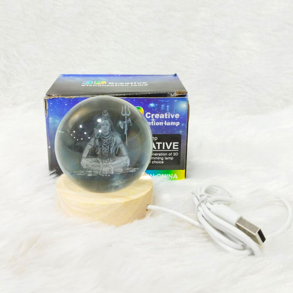 AM5924 3D Crystal Adiyogi LED Night Lamp