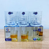 AM5959 Luxury Whiskey Glass Set – 390ml Each, Set of 6