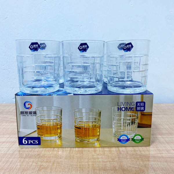 AM5959 Luxury Whiskey Glass Set – 390ml Each, Set of 6