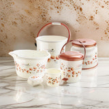 AM0564 Bathroom Set Printed Deluxe 6 Pcs(Bucket 16, Pedal Bin-1007, Tub No-2, Round Patla, Mug, Soap Case)