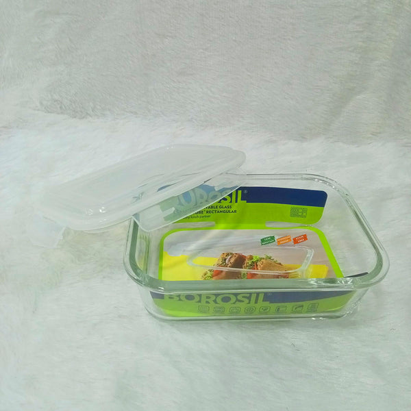 AM6202 Borosil Klip N Store Rectangular Glass Container - 1.52 Ltr with Air Tight Lid