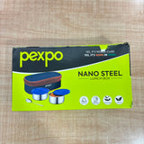 AM3492 Pexpo Nano Steel Lunch Box 2 Container With 1 Spoon & Bag