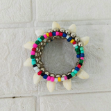 Di0309 Colorful Navratri Kodi Bracelets – Beaded Cowrie Shell for Garba