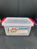 AM2488 Joyo 203 Plastic Multi Storage Box 1.5Ltr With Lid & Handle Assorted 1 Piece