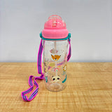 AM5859 Cutie Baby Feeding Cup with Straw 600 Printed Feeding Drinking Handle Kids Water Bottles