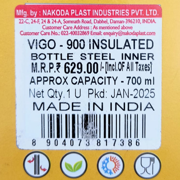 AM5122 Vigo 900 Insulated Steel Bottle 700ml