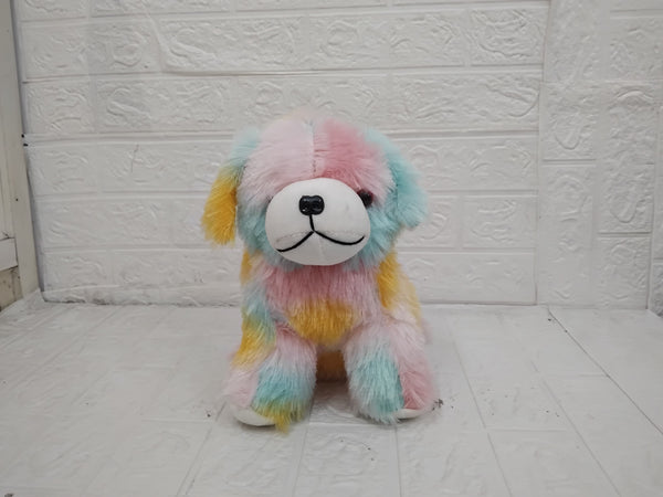 AM3480 Lot Ganti Rainbow Soft Dog Toy 9inch