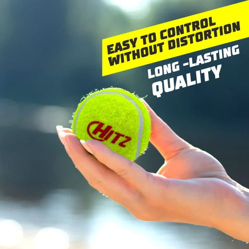 AM0406 HITZ Cricket Tennis Ball ,Light Weight Cricket Tennis Ball (3 balls)