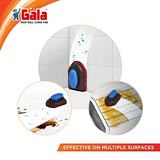 AM2507 Gala Iron Bull Scrubber Pad Bathroom Tile and Floor Cleaning Brush 1 Piece with Plastic Handle