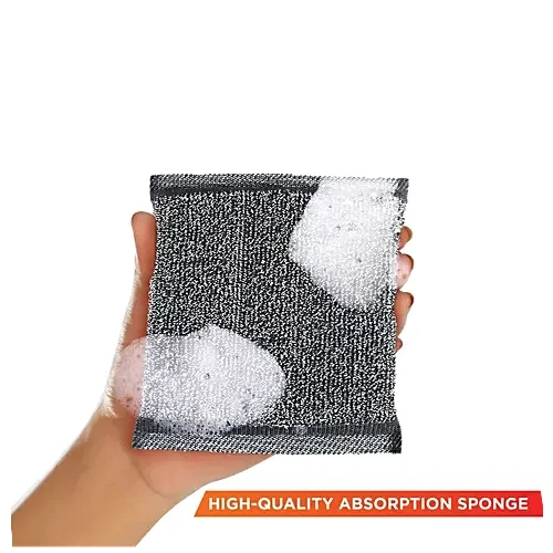 AM2479 Good Home Ultra Sponge Scrub Pad Cleans Touch Stains Extra Strong Steel Loops 1 Pcs