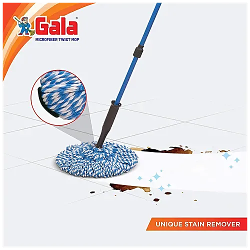 AM2499 Gala Microfiber Twist Mop & Plastic With Rod 1 Pcs