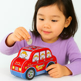 AM5901 S24 Car Shape Money Saving Piggy Bank with Lock and Key for Kids
